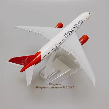 15cm Metallist Air, British Virgin Atlantic Airways Boeing 787 B787 Airlines Lennuk Mudel Lennuk Mudel w Omanik Õhusõiduki Diecast