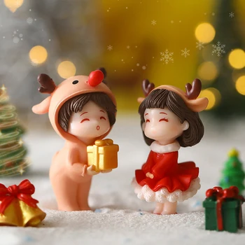 1Pair Armas Mini Armastavad Paarid Kääbus Maastiku DIY Ornament Kodu Aias Nukumaja Decor Ornament Jõulud Kingitus