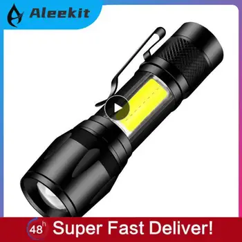 1TK Suure Võimsusega Laetav LED Taskulamp Mini Zoom Väljas Telkimine Tugev Lamp Laterna Veekindel Taktikaline Taskulamp