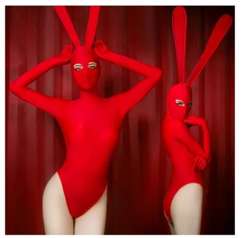 2020. aasta Jazz Tantsu Kostüümid Baar DS Riideid Uus Ööklubi DJ Naissoost Laulja Gogo Krae Tantsu Kostüüm Seksikas Bunny Partei Komplekt