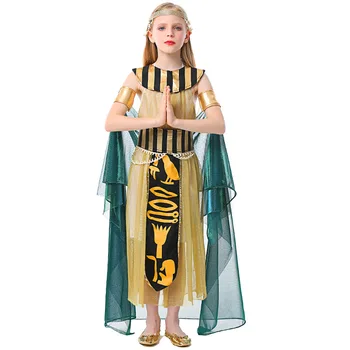 2023 Egiptuse Jumalanna Kostüüm Tüdruk Kuninganna Cleopatra Komplekt Halloween Purim Lapse Raamat Nädalal Partei Cosplay Kostüüm
