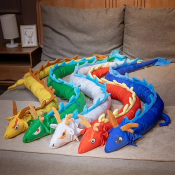 220cm Pikk Dragon -, Plüüš-Mänguasi, Pehme Täidisega Loomade Doll Suur Draakon Magab Padi Sünnipäeva Kingitused