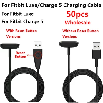 50tk USB Laadija Fitbit Tasuta 5 Laadimise Kaabel Fitbit Luxe Laadimine USB Laadija Dock Koos Reset Funktsioon Adapter