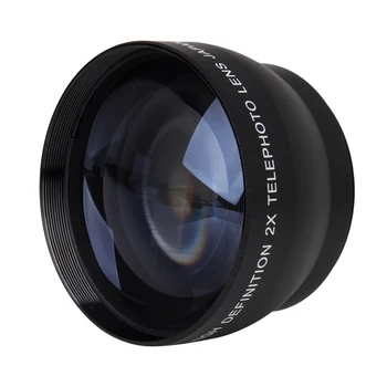 52mm 2X Suurendusega Telefoto Objektiiv Nikon AF-S 18-55mm 55-200mm Objektiiv Kaamera