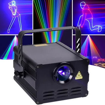 Animatsiooni RGB Laser Lava Valgus Koos DMX512 Heli Aktiveeritud Kontrolli Disco Projektori Valguse DJ Isiku Sünnipäev, Pulm Baar Klubi
