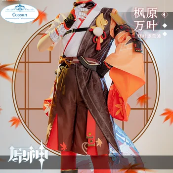 Anime!Genshin Mõju Kaedehara Kazuha Mäng Sobiks Kimono Ühtne Cosplay Kostüüm Halloween Komplekt Rolli Mängida Meeste 2021 UUS