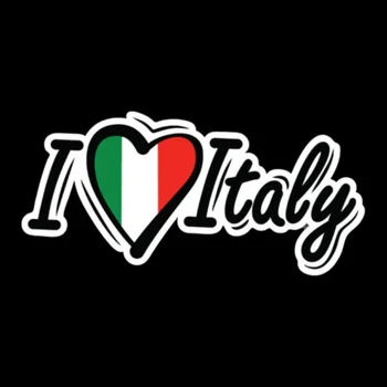 Auto tarvikud Kleebis ma Armastan Itaalia Lipu Loosung Kaitseraua Decal Sülearvuti Pudel Veoauto Telefon Mootorratta Akna Seina Cup D