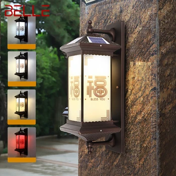 BELLE Väljas Päikese Seina Lamp Loovust Hiina Sconce LED Veekindel IP65 Kodu Villa Rõdu Hoovis