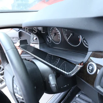 BMW 5-Seeria F10 2011-2017 ABS Carbon Fiber Texture Armatuurlaua Ekraanil Dekoratiivse Raami sisustuselemendid Muutmine