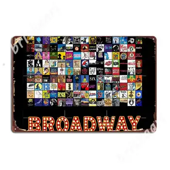 Broadway Muusikali Teater Logod - Käsitsi Joonistatud Metallist Märgid Seina Koobas Kodus Klassikalist Maali Kaunistused, Tina märk Plakatid