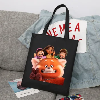 Disney Keerates Punane Mehed Naised Shopper Kotid Shopping Bag Kott Õlal Kott Lõuend Kotid Suure Mahutavusega College Käekott