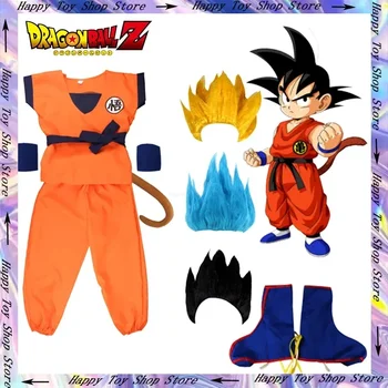 Dragon Ball Anime Kids Kostüüm Son Goku Gui Cosplay Riided Laste Päev Halloween Kõigi Pühakute Päev Tulemuslikkuse Riided Täiskasvanud