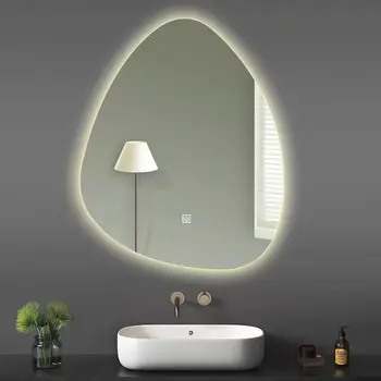 Ebaregulaarne Dekoratiivsed Peeglid Esteetiline Meik Põhjamaade Wc Mirror Light Elutuba Adornos Para El Hogar Kodus Kaunistused