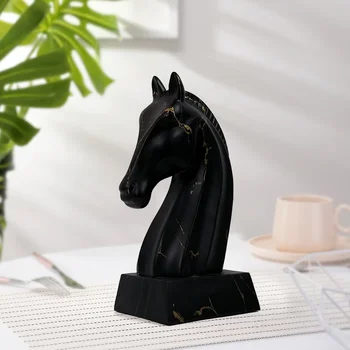 Euroopa stiilis hobuse pea kaunistused Vaik kaunistused Home office desktop hobune arvesse dekoratiivsed otsene sisustus