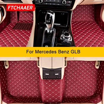 FTCHAAER Kohandatud Auto Põranda Matid Mercedes Benz GLB X247 2019-2023 Auto Vaibad Suu Coche Accessorie