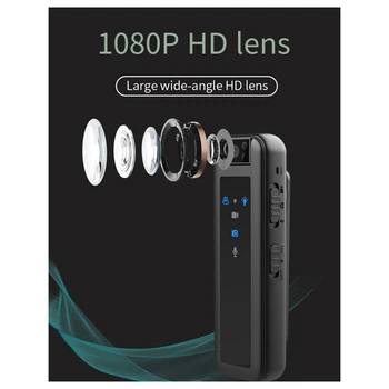HD 1080P Öise Nägemise Mini DV Kaamera Nähtamatu Sport Väljas Inimeste Kaamera Väike õiguskaitse Diktofon Vastupidav