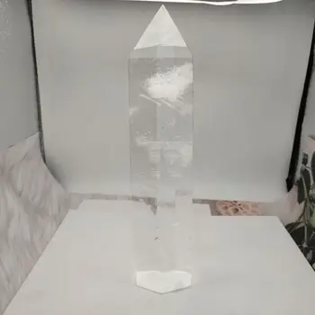 Ilus kõrge temperatuuri valge sulatatud crystal smelted kivi crystal veerus obelisk kvarts punkti proovi tervendavat reiki teenetemärgi