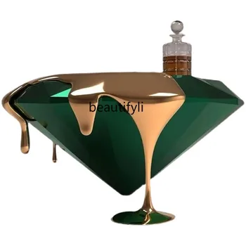 Itaalia prantsuse Diamond diivanilaud FRP Magma Mudel Tuba Tabel Disainer Mudel Dekoratiivse kohvi tabel elutuba