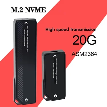 Kaasaskantav Alumiinium M. 2 NVMe SSD Korpuses Kiire USB-C USB3.2 Gen2x2 20Gbps Adapter 2230/2242/2260/2280 SSD 4TB