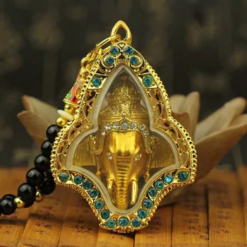 Kagu-Aasias Tai Temple Otstarbekus talisman Tuua rikkust, raha HEA ÕNNE Elevant Jumal GANESH Buddha kaardi Ripats Amulett