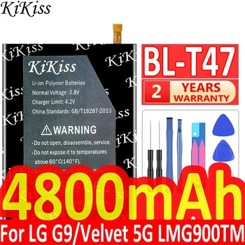 KiKiss BL T47 4800mAh Asendamine Aku LG Velvet LMG900TM Velvet 5G BL-T47 G9 Batteria + Tasuta Tööriistad