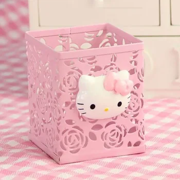 Loominguline Armas Hello Kitty Pastakas Konteiner Kõrge Nimiväärtus Tüdruk Süda Desktop Ladustamise Kasti Õpilase Töölaua Kaunistus Sünnipäeva Kingitus