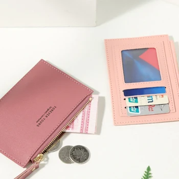 Meeste -, Naiste-Pu Tõmblukk Raha Id-Kaardi Krediitkaardi Omanik Värviga Väike visiitkaardi Puhul Nimi, Kaardi Omaniku Puhkus Kingitus