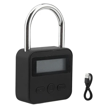 Metallist Timer Lock Must Sulamist 99 Tundi Max Ajastus LCD-Ekraan, Multi-Funktsiooni, Elektrooniline Taimer Lukk