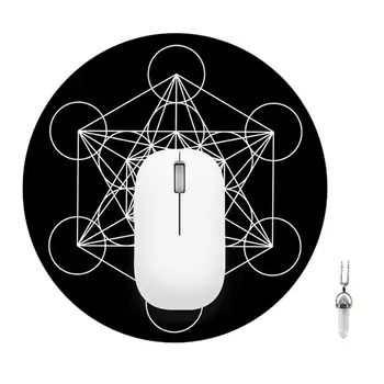 Metatron Pendel Matt Kummist Kristall Võre Ümar Kuju Astroloogia Vaimne Energia Juhatuse Ennustamine Spiraal Väike Tarot Ornament