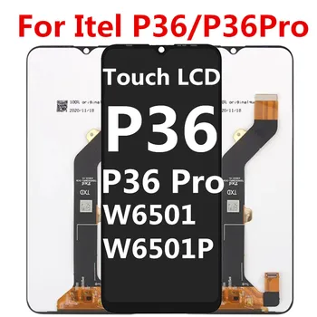 Must 6.6 tolli Itel P36 W6501 / Jaoks Itel P36 PRO W6501P LCD Ekraan Puutetundlik Digitizer Assamblee varuosad