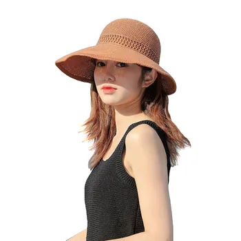 Naiste, Tütarlaste Mood Päikesekreemi, Mütsi, Suve Suur Nokk Straw Hat Elegantne Daam Täiskasvanud Uv Kaitseks Beach Mütsid Femme Kõrge Kvaliteediga