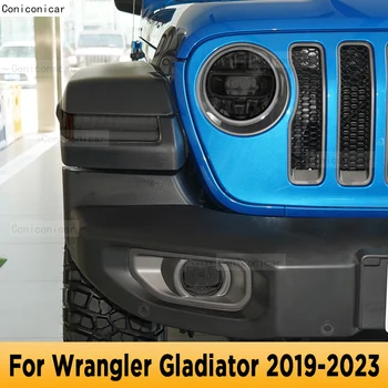 Näiteks Jeep Nääkleja Gladiaator 2019-2023 Auto Välisilme Esitulede Anti-scratch Ees Lamp Tint TPÜ kaitsekile Remont Tarvikud