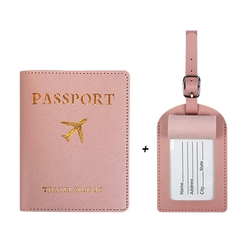 Passi Kaane PU Nahk Reisi-Id Krediitkaardi Passi Omanik Pakettaknad Rahakoti Käekotti Kotid Naiste Mood Pagasi Nimi, Kaardi Omaniku
