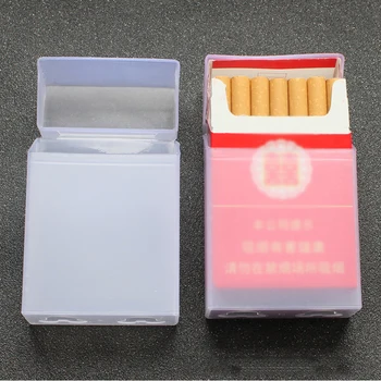 Portsigar 20pcs Täis Pakk Sigaret Kasti Kaasaskantav Kerge Läbipaistev Sigaret Kasti Sigaret Kate 2Pack