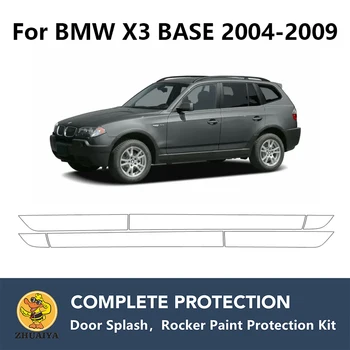 PreCut Jalas Paneelide Värvi Kaitse Selge Rinnahoidja Guard Kit TPÜ PPF BMW X3 BAASI 2004-2009