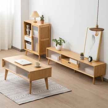 Põhjamaade TV kapp kaasaegne minimalistlik väike üksus, TV kapp korruse lagi elutuba kerge luksus säilitamise kapp kombinatsioon