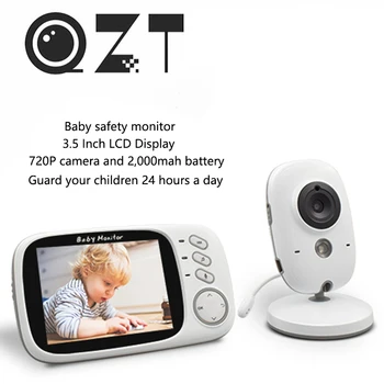 QZT VB603 Video beebimonitor 3.2-Tolline LCD Ekraan Öise Nägemise Järelevalve Turvalisuse Kaamera 2 Way Audio Rääkida Beebi Turvalisuse Kaamera