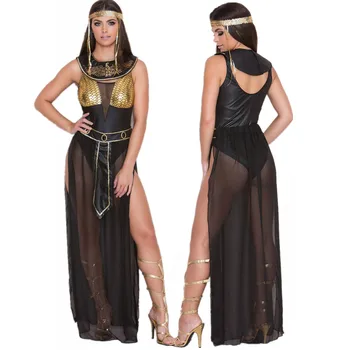 Seksikas Daam Cleopatra Kostüüm Vana-Kreeka Egiptuse Kuninganna Cosplay Karneval Halloween Kostüüm Pool Kleit