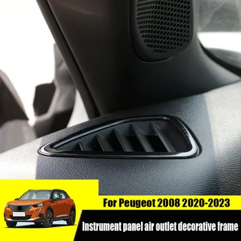 Sest Peugeot 2008 2023 2022 2021 2020 armatuurlaua väike õhuava dekoratiivne raam auto interjööri muutmine