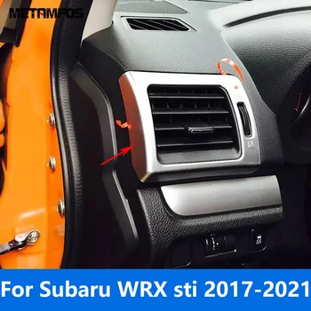 Sest Subaru WRX sti 2017 2018 2019 2020 2021 Matt Pool Front Air Vent Pistikupesa Kate Sisekujundus Kleebis Bezel Tarvikud Car Styling