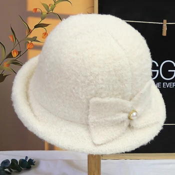 Talvel Kopp Müts Naistele Paksenenud Soe Kõrva Protector Ühise Põllumajanduspoliitika Prantsuse Villane Müts Lady Panama Väljas Matkamine Kootud Müts Kalamees