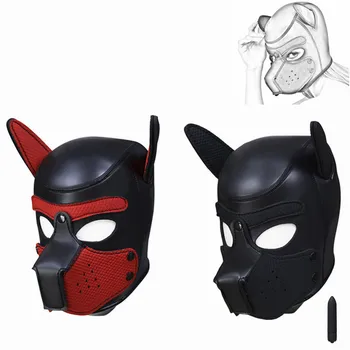 Uus Nahk Kinnismõte pea Pärisorjus Koer Peakatted Mask Kapuuts Avatud Suu BDSM vaoshoitust oraalseksi Mänguasi Naine mehe Ori Mäng