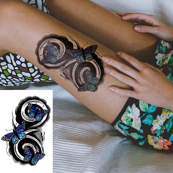 Veekindel Ajutine Tätoveering Kleebised liblikas putukate ja loomade Võltsitud Tatto Flash Tätoveering Body Art tattoo Tüdruk Naised Mehed kid