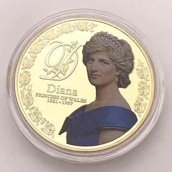 Viis Naela 999 Gold Pinnatud Hõbe Mündi Printsess Diana Walesi Müntide Kollektsiooni Münte Briti Diana Spencer