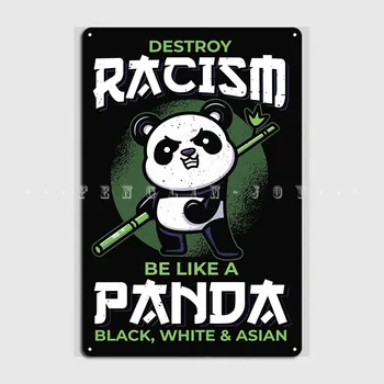 Vintage Panda Pandabear Karu Panda Metallist Märk Klubi Elutuba Kaunistamine Seina Decor Tina Märk Plakat, Köök, Magamistuba, Kohvik Ja Baar Pu