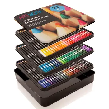 Värvilised Pliiatsid Täiskasvanud Värvimine Raamat,Komplekti 72 Värvi,Kunstnikud Soft Core Elavat Värvi,Hea Joonistus Sketching